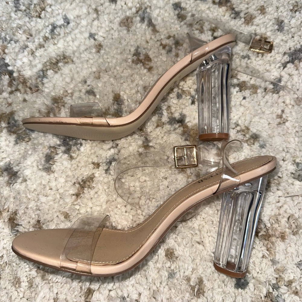 Clear heels